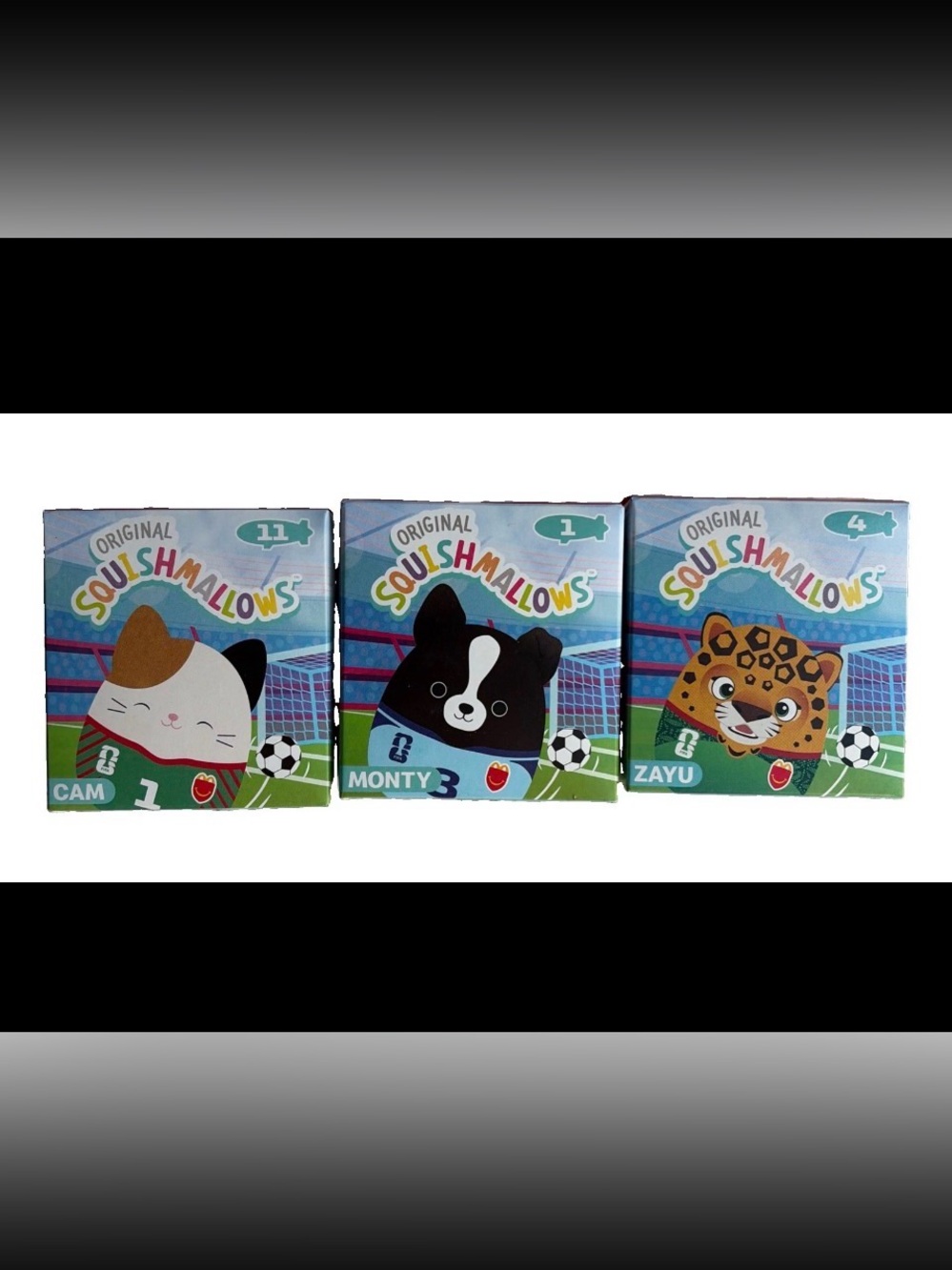 MCDONALD'S HAPPY MEAL TOY 2026 FIFA SQUISHMALLOWS #11 #1 #4 Cam Monty Zayu
